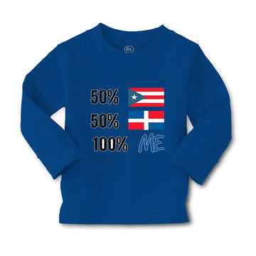 Baby Clothes 50% Puerto Rican 50% Dominican = 100% Me Boy & Girl Clothes Cotton