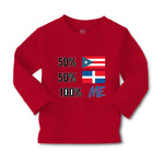 Baby Clothes 50% Puerto Rican 50% Dominican = 100% Me Boy & Girl Clothes Cotton - Cute Rascals