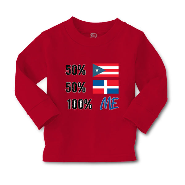Baby Clothes 50% Puerto Rican 50% Dominican = 100% Me Boy & Girl Clothes Cotton - Cute Rascals