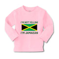 Baby Clothes I'M Not Yelling I'M Jamaican Boy & Girl Clothes Cotton
