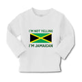 Baby Clothes I'M Not Yelling I'M Jamaican Boy & Girl Clothes Cotton