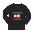 Baby Clothes I'M Not Yelling I'M Lebanese Boy & Girl Clothes Cotton