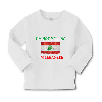 Baby Clothes I'M Not Yelling I'M Lebanese Boy & Girl Clothes Cotton