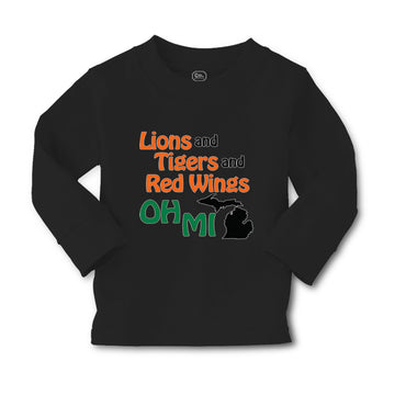 Baby Clothes Lions and Tigers and Red Wings Oh My Boy & Girl Clothes Cotton