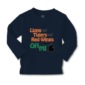 Baby Clothes Lions and Tigers and Red Wings Oh My Boy & Girl Clothes Cotton