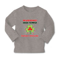 Baby Clothes Warning Irish Temper - Italian Attitude Boy & Girl Clothes Cotton