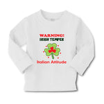 Baby Clothes Warning Irish Temper - Italian Attitude Boy & Girl Clothes Cotton - Cute Rascals