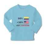 Baby Clothes 50% Colombian 50% American = 100% Awesome Boy & Girl Clothes Cotton - Cute Rascals
