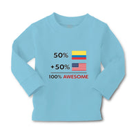 Baby Clothes 50% Colombian 50% American = 100% Awesome Boy & Girl Clothes Cotton - Cute Rascals