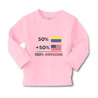Baby Clothes 50% Colombian 50% American = 100% Awesome Boy & Girl Clothes Cotton - Cute Rascals