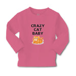 Baby Clothes Crazy Cat Baby Cat Sitting with Mouth Open Boy & Girl Clothes - Cute Rascals