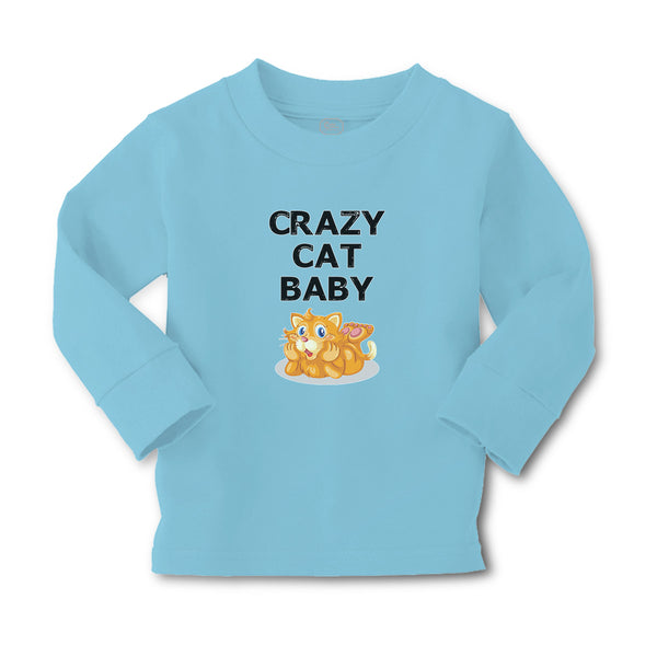 Baby Clothes Crazy Cat Baby Cat Sitting with Mouth Open Boy & Girl Clothes - Cute Rascals