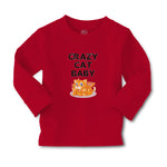 Baby Clothes Crazy Cat Baby Cat Sitting with Mouth Open Boy & Girl Clothes - Cute Rascals