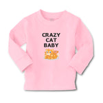 Baby Clothes Crazy Cat Baby Cat Sitting with Mouth Open Boy & Girl Clothes - Cute Rascals