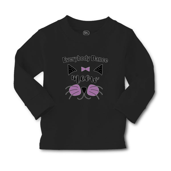 Baby Clothes Everybody Dance Meow Face of Cat with Bow Boy & Girl Clothes Cotton - Cute Rascals
