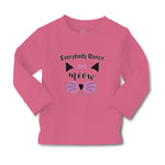 Baby Clothes Everybody Dance Meow Face of Cat with Bow Boy & Girl Clothes Cotton - Cute Rascals