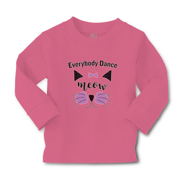 Baby Clothes Everybody Dance Meow Face of Cat with Bow Boy & Girl Clothes Cotton - Cute Rascals