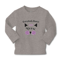 Baby Clothes Everybody Dance Meow Face of Cat with Bow Boy & Girl Clothes Cotton - Cute Rascals