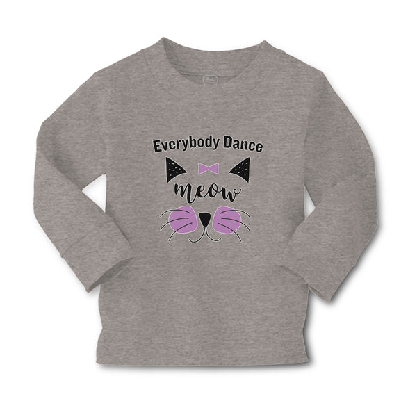Baby Clothes Everybody Dance Meow Face of Cat with Bow Boy & Girl Clothes Cotton - Cute Rascals