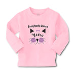 Baby Clothes Everybody Dance Meow Face of Cat with Bow Boy & Girl Clothes Cotton - Cute Rascals