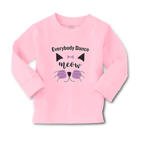 Baby Clothes Everybody Dance Meow Face of Cat with Bow Boy & Girl Clothes Cotton - Cute Rascals