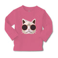 Baby Clothes Cat Head with Sun Glass Boy & Girl Clothes Cotton