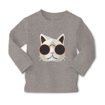 Baby Clothes Cat Head with Sun Glass Boy & Girl Clothes Cotton