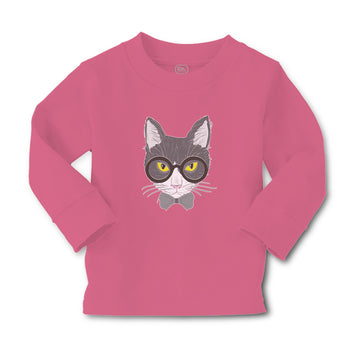 Baby Clothes Staring Cat with Sunglass Boy & Girl Clothes Cotton