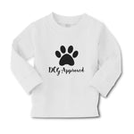 Baby Clothes Dog Approved with Paw Silhouette Boy & Girl Clothes Cotton - Cute Rascals