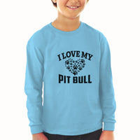 Baby Clothes I Love My Pit Bull with Paws Boy & Girl Clothes Cotton - Cute Rascals