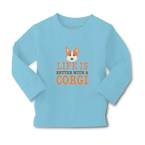 Baby Clothes Life Is Better with A Corgi Dog with Face Boy & Girl Clothes Cotton - Cute Rascals