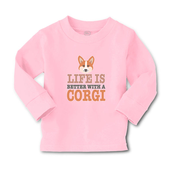 Baby Clothes Life Is Better with A Corgi Dog with Face Boy & Girl Clothes Cotton - Cute Rascals