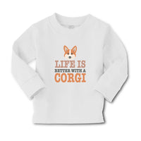 Baby Clothes Life Is Better with A Corgi Dog with Face Boy & Girl Clothes Cotton - Cute Rascals