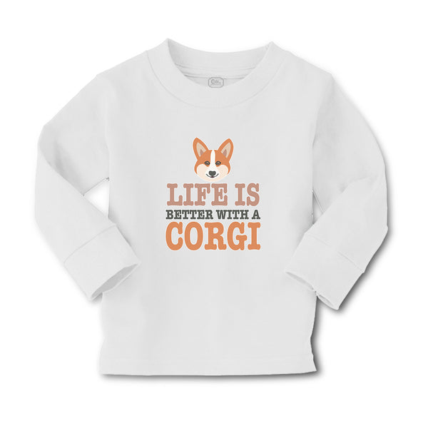 Baby Clothes Life Is Better with A Corgi Dog with Face Boy & Girl Clothes Cotton - Cute Rascals