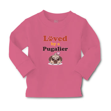 Baby Clothes Loved by A Pugalier Pet Animal Dog Boy & Girl Clothes Cotton