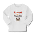 Baby Clothes Loved by A Pugalier Pet Animal Dog Boy & Girl Clothes Cotton