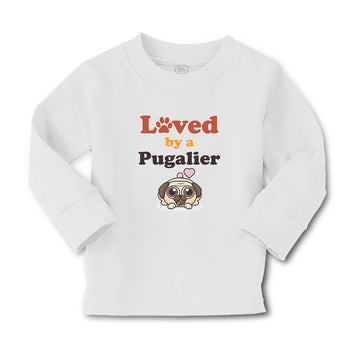 Baby Clothes Loved by A Pugalier Pet Animal Dog Boy & Girl Clothes Cotton