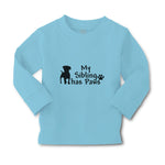 Baby Clothes My Sibling Has Paws Pet Animal Dog Standing Boy & Girl Clothes - Cute Rascals