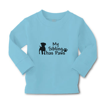 Baby Clothes My Sibling Has Paws Pet Animal Dog Standing Boy & Girl Clothes