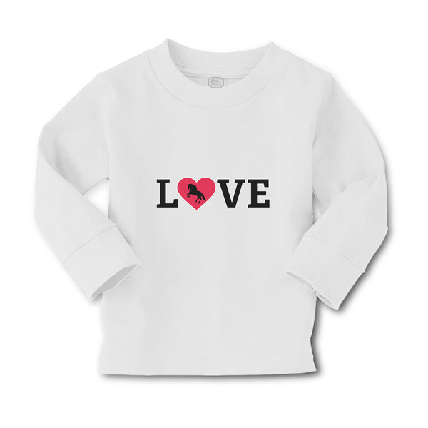 Baby Clothes Love Heart Symbol Inside Horse Boy & Girl Clothes Cotton - Cute Rascals