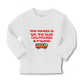 Baby Clothes The Wheels on The Bus Go Round and Round Boy & Girl Clothes Cotton