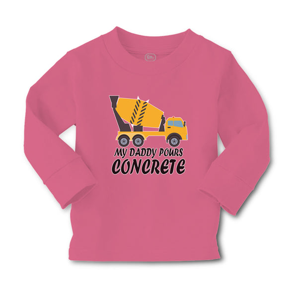 Baby Clothes My Daddy Pours Concrete Profession with Working Vehicle Cotton - Cute Rascals