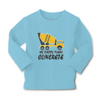Baby Clothes My Daddy Pours Concrete Profession with Working Vehicle Cotton - Cute Rascals