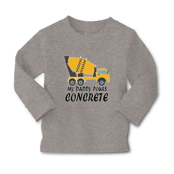 Baby Clothes My Daddy Pours Concrete Profession with Working Vehicle Cotton - Cute Rascals