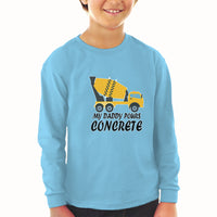 Baby Clothes My Daddy Pours Concrete Profession with Working Vehicle Cotton - Cute Rascals