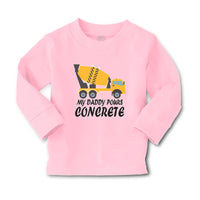 Baby Clothes My Daddy Pours Concrete Profession with Working Vehicle Cotton - Cute Rascals