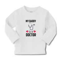 Baby Clothes My Daddy Is A Doctor with Stethoscope and Red Hearts Cotton - Cute Rascals