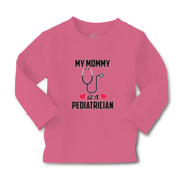 Baby Clothes My Mommy Is A Pediatrician with Stethoscope and Red Hearts Cotton - Cute Rascals