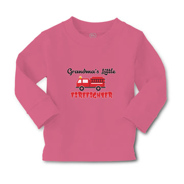 Baby Clothes Grandma's Little Firefighter with Working Vehicle Cotton