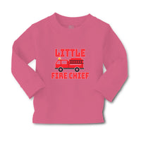 Baby Clothes Little Fire Chief Profession with Working Vehicle Cotton - Cute Rascals
